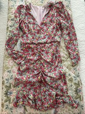 BCBGeneration Pink Floral Mini Dress